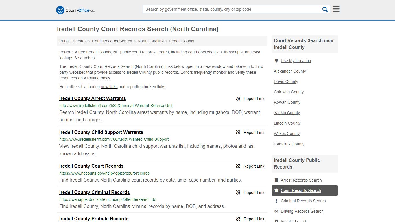 Court Records Search - Iredell County, NC (Adoptions ...